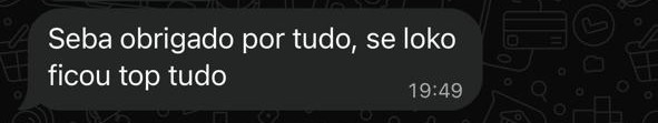 Print de depoimento real de cliente da SrHouse Decor (nº 11)